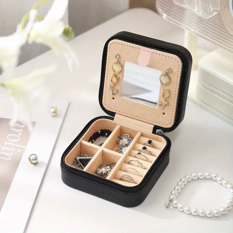 Portable Travel Jewelry Organizer Box